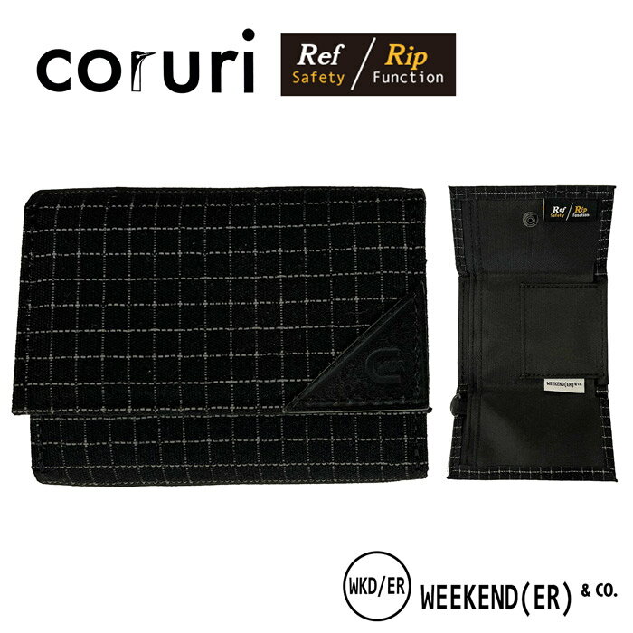 コルリ 財布 coruri REF/RIP リップストップ × リフレクション生地 ヘミングス ウィークエンダー weekend(er)