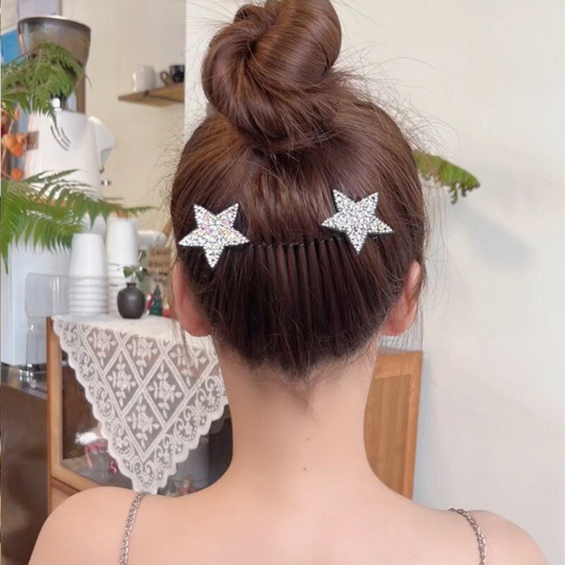 ヘアコーム 後ろ髪ヘアクリップ ヘアピン レディース 女性 ヘアアクセサリー 髪飾...