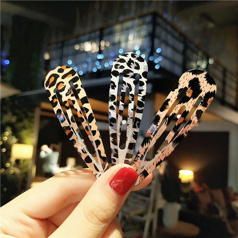 ヘアピン パッチン留め 単品 レディース ヘアアクセサリー 髪留め スリーピン レオ...