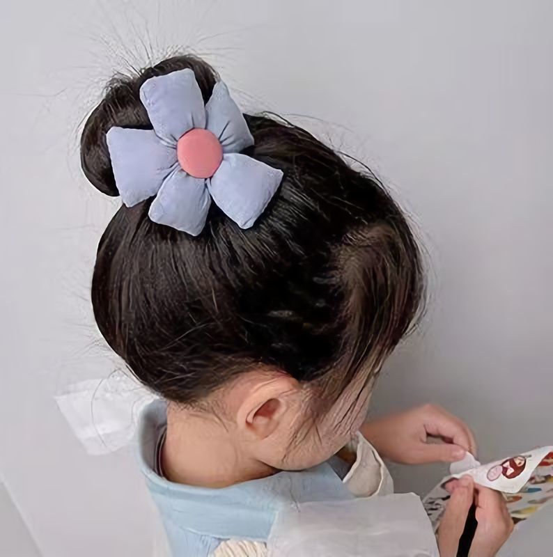お団子メーカー 子供 キッズ 女の子 ヘアアクセサリー 髪飾り 花 フラワー シニヨ...