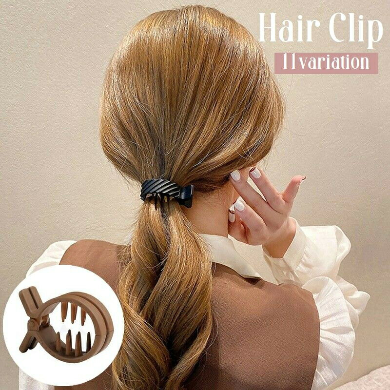 ヘアクリップ サイドバンスクリップ レディース ヘアアクセサリー 髪留め シンプル おしゃれ マットカラー ツヤなし ホワイト ブラック ブラウン 白 黒