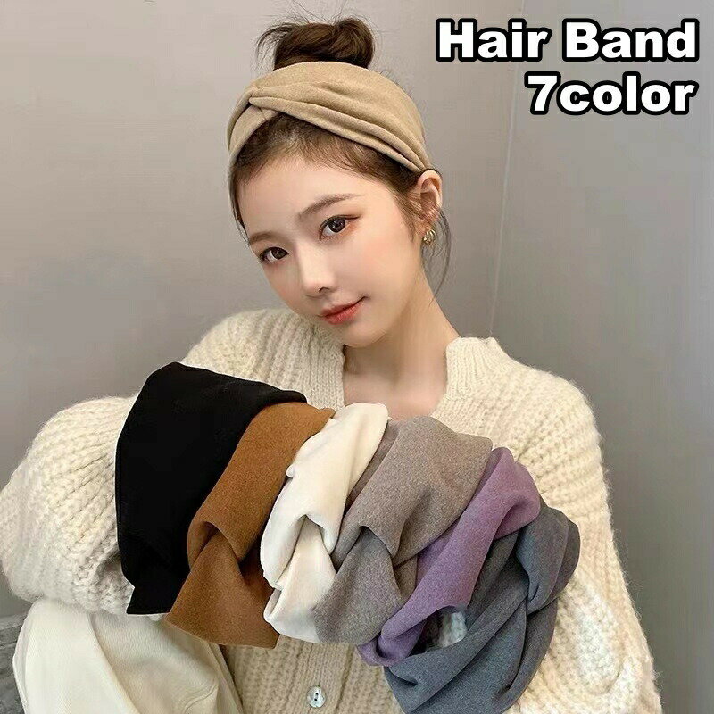 ヘアバンド 幅広 レディース 女性 ヘアアクセサリー クロス ヘッドバンド 髪飾り ...
