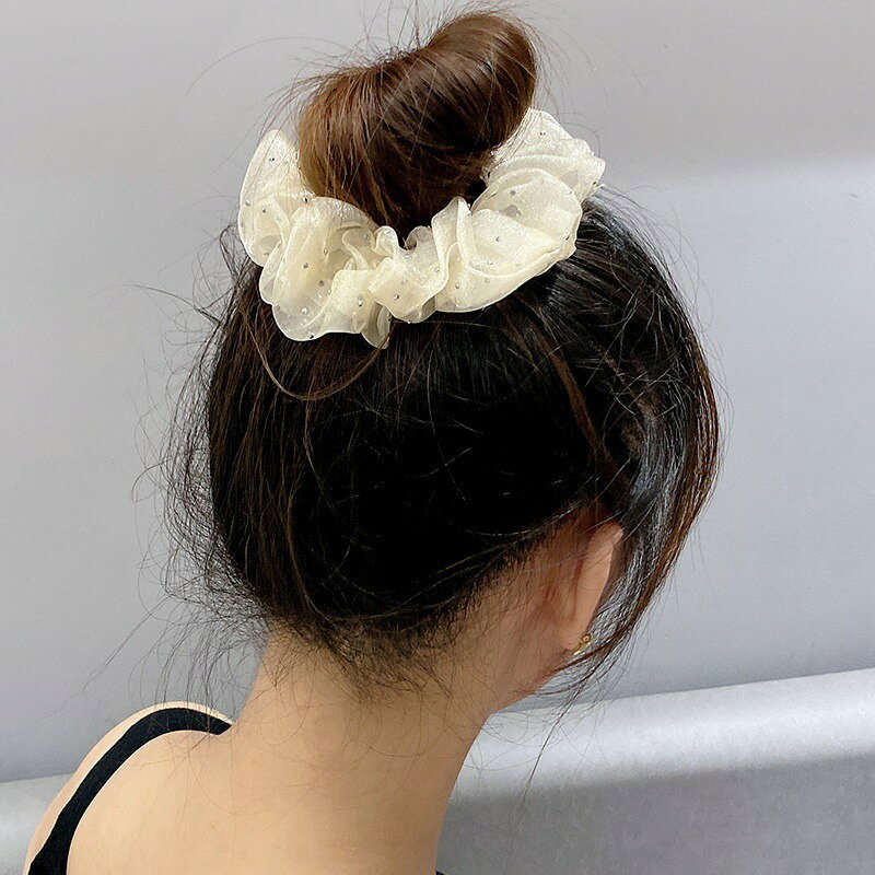 シュシュ ヘアゴム 髪ゴム ヘアアクセサリー レディース 女性 キラキラ 髪留め ま...