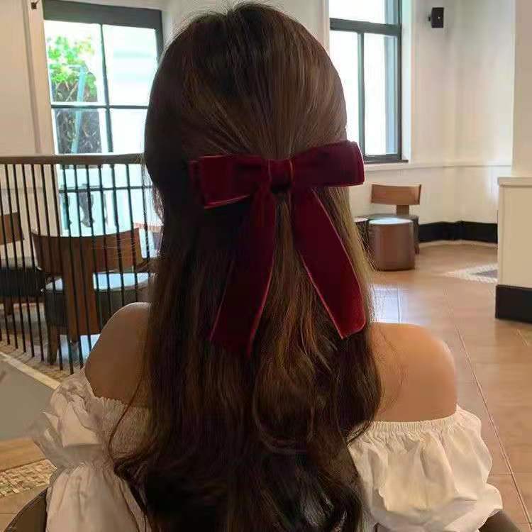 BACKYARD FAMILY バッグタウンのヘアゴム 髪ゴム ヘアクリップ くちばしクリップ ヘアアクセサリー レディース 女性 大きめ リボン 無地 シンプル 髪留め まとめ髪 ヘアアレンジ ポニーテール お洒落 大人可愛い きれいめ お出かけ 普段使い デイリー 婦人｜アングル2