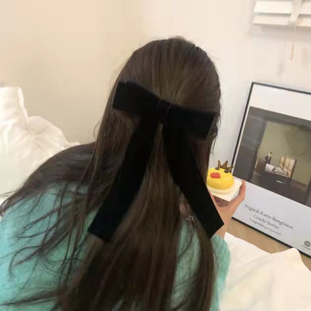 BACKYARD FAMILY バッグタウンのヘアゴム 髪ゴム ヘアクリップ くちばしクリップ ヘアアクセサリー レディース 女性 大きめ リボン 無地 シンプル 髪留め まとめ髪 ヘアアレンジ ポニーテール お洒落 大人可愛い きれいめ お出かけ 普段使い デイリー 婦人｜アングル3