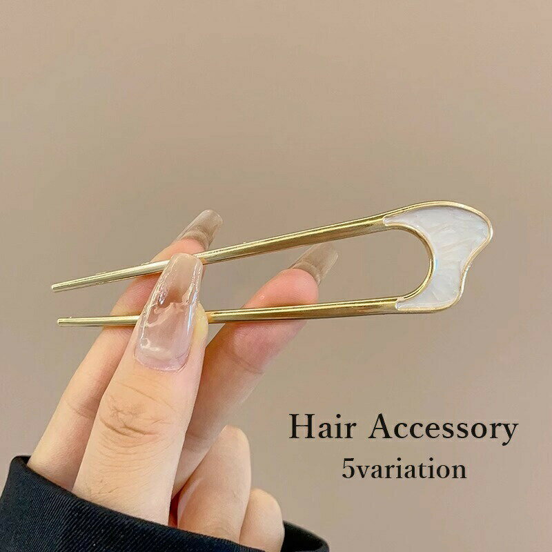 乐天商城 - かんざし 簪 ヘアコーム U字型 ヘアピン レディース 女性 婦人 ヘアアクセサリー 髪飾り 髪留め かっこいい おしゃれ お団子