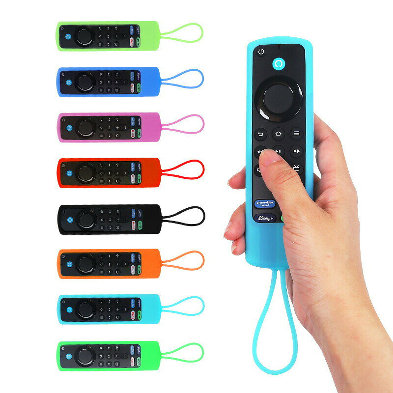 リモコンカバー Fire TV Stick 第3世代対応 ソフトカバー シリコン ループ付き フ...