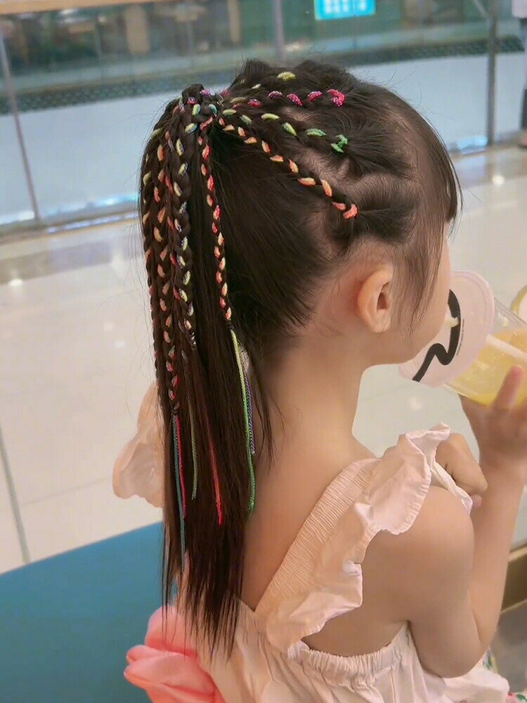 編み込みリボン ヘアリボン 10本 8本 キッズ 女の子 子供 ヘアアクセサリー ヘアア...