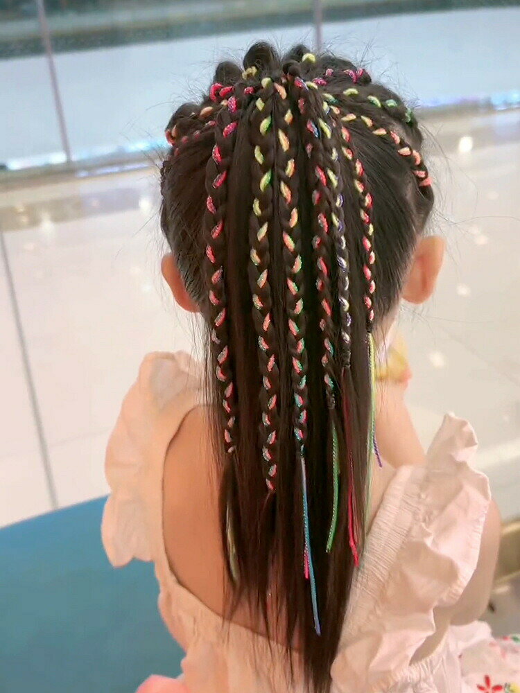 編み込みリボン ヘアリボン 10本 8本 キッズ 女の子 子供 ヘアアクセサリー ヘアア...