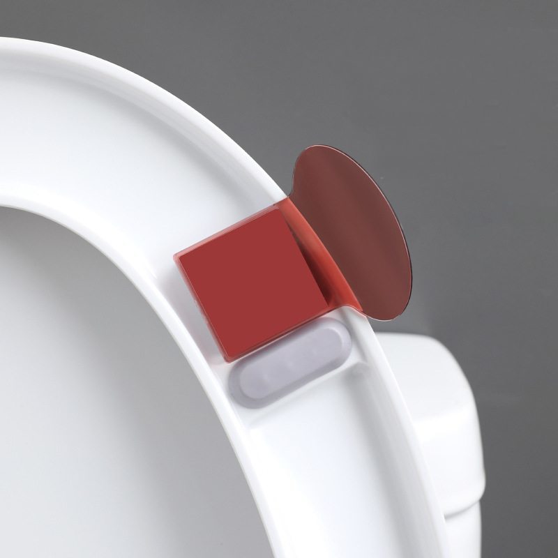 BACKYARD FAMILY バッグタウンの便座用取っ手 便座取っ手 4個 トイレ用品 ハンドル 持ち手 リフター 上げ下げ 持ち上げ 蓋 フタ ふた 衛生 半透明 便利 シンプル 無地｜アングル2