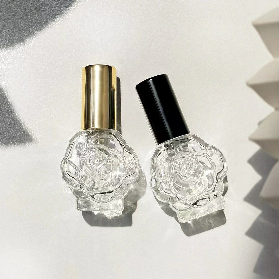 アトマイザー 詰替容器 詰め替え 香水 ボトル スプレー 10ml 香水瓶 花 バラ風 薔...