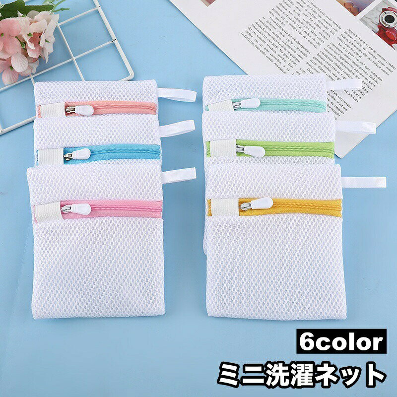 Washday Products - 洗濯ネット ランドリーネット ミニ 単品 洗濯用品 洗濯用ネット 四角形 小さめ 小物 メッシュ ファスナー 型崩れ防止 小型 日用品 生活雑貨 便利グッズ
