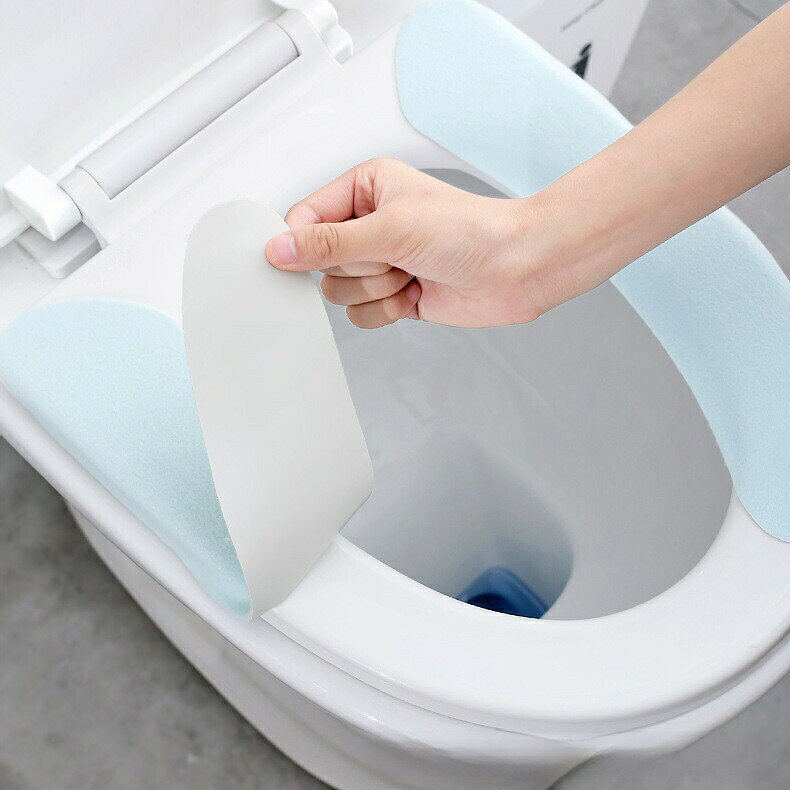 便座シート 便座カバー トイレ用品 O型 U型 無地 貼る 貼り付け 洗える 暖かい あ...