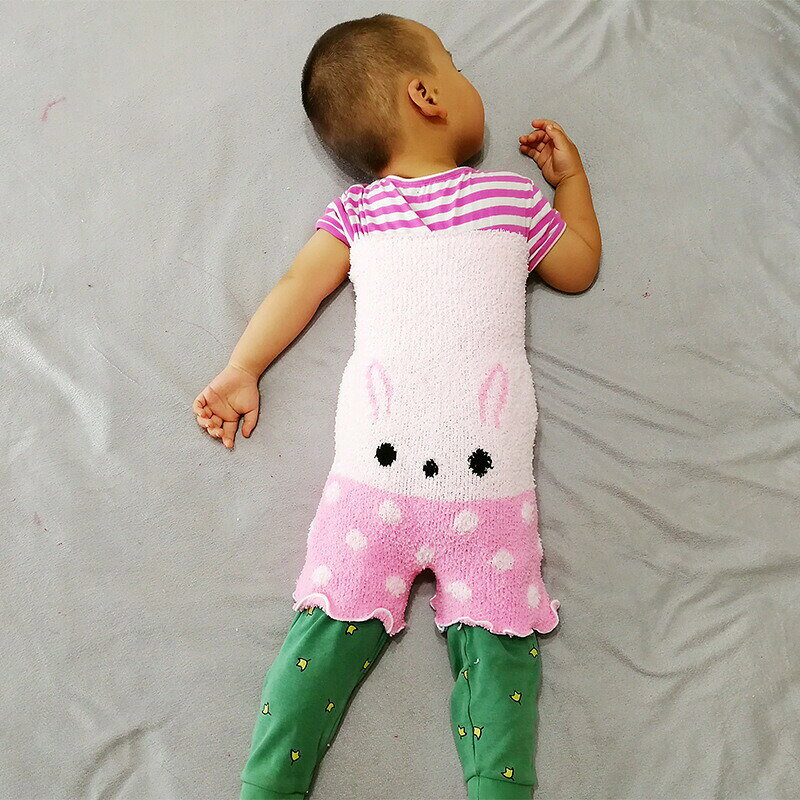 BACKYARD FAMILY バッグタウンの腹巻きパンツ ベビー キッズ 子供 はらまき アニマル柄 動物 かわいい おしゃれ シャーリング 暖かい あったか 防寒 冷え 伸縮性｜アングル2