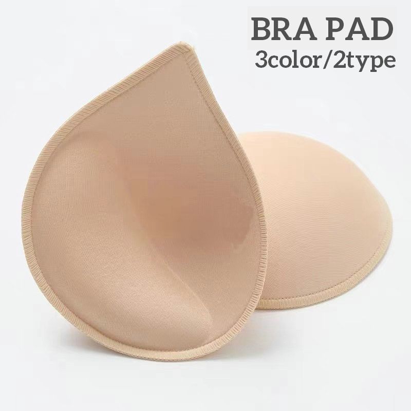 ブラパッド ブラジャー用パッド 左右 1ペア ドロップ型 付け替え 厚手 立体 下着 インナー レディース