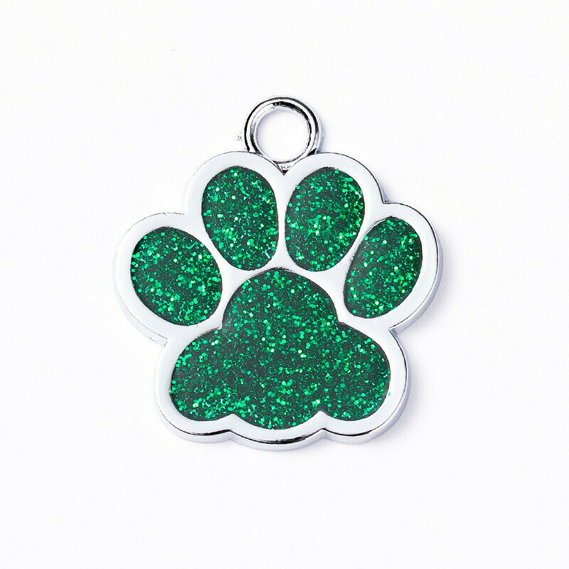 BACKYARD FAMILY バッグタウンの首輪用チャーム ペット用品 ペットグッズ 首輪アクセサリー 肉球 犬 イヌ 猫 ネコ ワンポイント おしゃれ 目印 かわいい｜アングル2