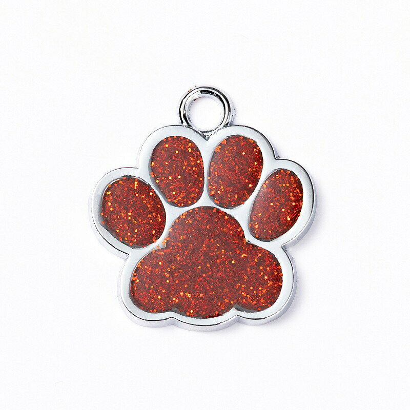 BACKYARD FAMILY バッグタウンの首輪用チャーム ペット用品 ペットグッズ 首輪アクセサリー 肉球 犬 イヌ 猫 ネコ ワンポイント おしゃれ 目印 かわいい｜アングル3