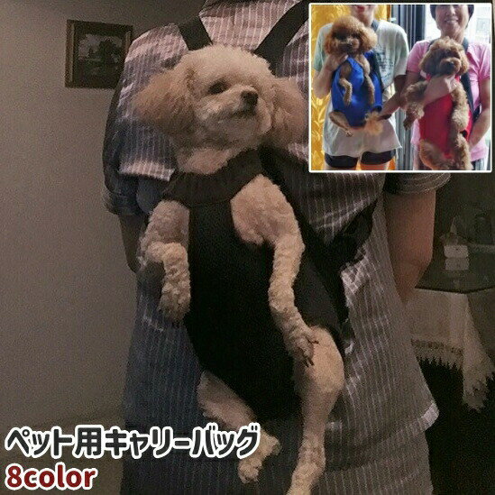 Knapsack Carrier - ペット用キャリーバッグ 犬 猫 いぬ ねこ 犬猫兼用 ペット リュック おんぶ紐タイプ シンプル おしゃれ 小型犬 中型犬 お出かけシーン カラバリ豊富 黒 青 赤 レインボーカラー
