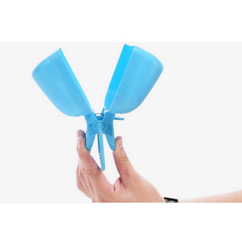 BACKYARD FAMILY バッグタウンのフンスコップ トイレスコップ フンキャッチ 糞取りシャベル フン取り うんち取り器 ペット用品 犬 猫 トイレ用品 手が汚れない 衛生的 清潔 エチケット マナー お散歩用品 おさんぽグッズ トイレ用品｜アングル2