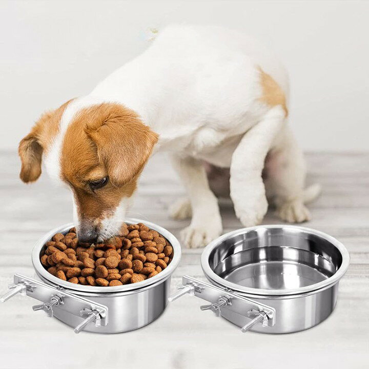BACKYARD FAMILY バッグタウンのフードボウル ペット用 犬用食器 猫用食器 食器 皿 フードボール ウォーターボウル ゲージ 取り付け エサ入れ 餌入れ 水入れ 小型犬 イヌ 猫 ネコ｜アングル2
