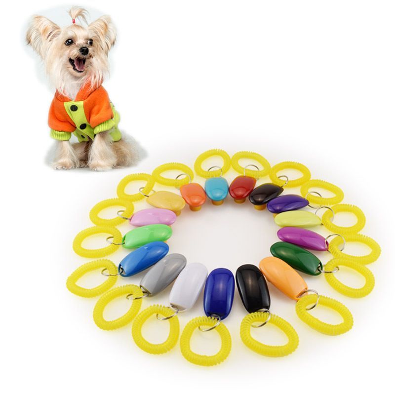 BACKYARD FAMILY バッグタウンのクリッカー ペット用品 犬用 しつけ用品 トレーニング 訓練 コミュニケーション スプリングゴム付き コンパクト ペットグッズ イヌ いぬ｜アングル2
