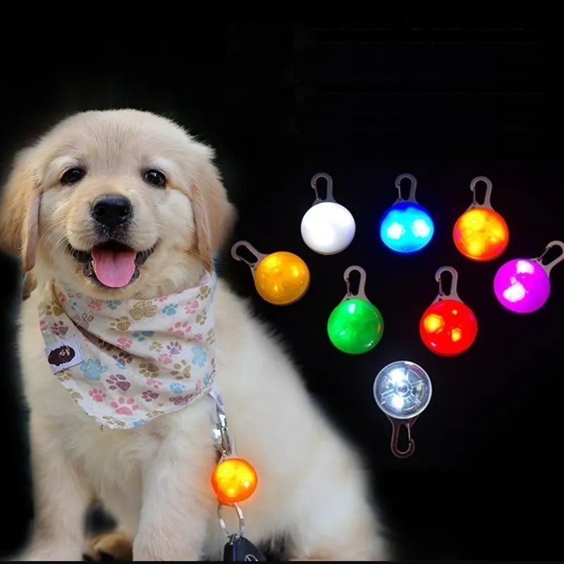 首輪用チャーム お散歩ライト LEDライト ペンダント 犬用 ペット用品 セーフティー...