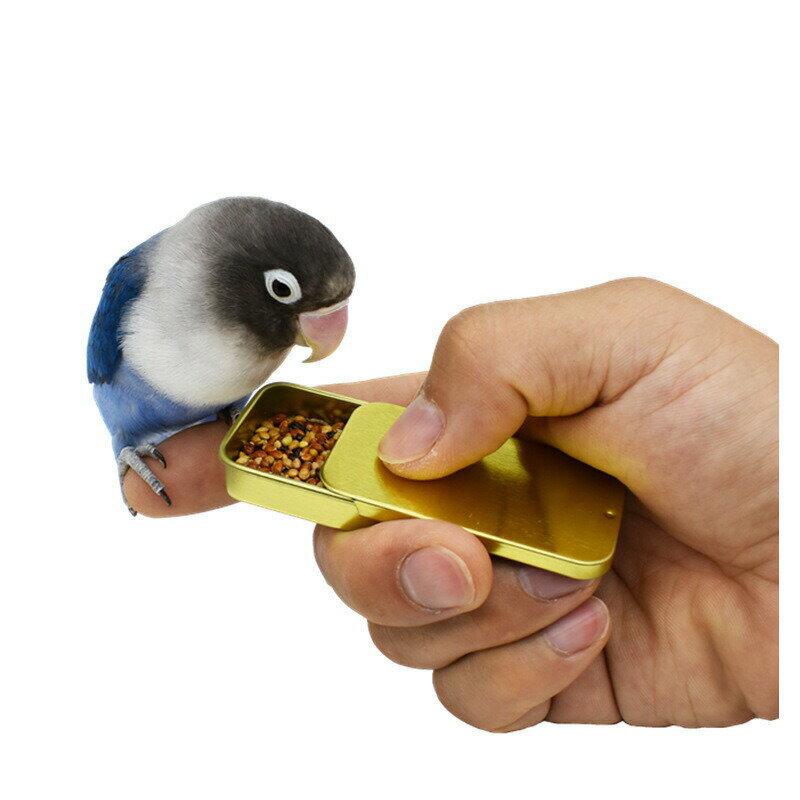 鳥用フードボックス フードケース バードフィーダー 給餌器 小動物 しつけ ごはん箱 挿し餌 スライド式 餌入れ エサ箱 小鳥 携帯用 トレーニング 持ち運び コンパクト 収納 保存容器 穀類 虫 シード ペット用品 3