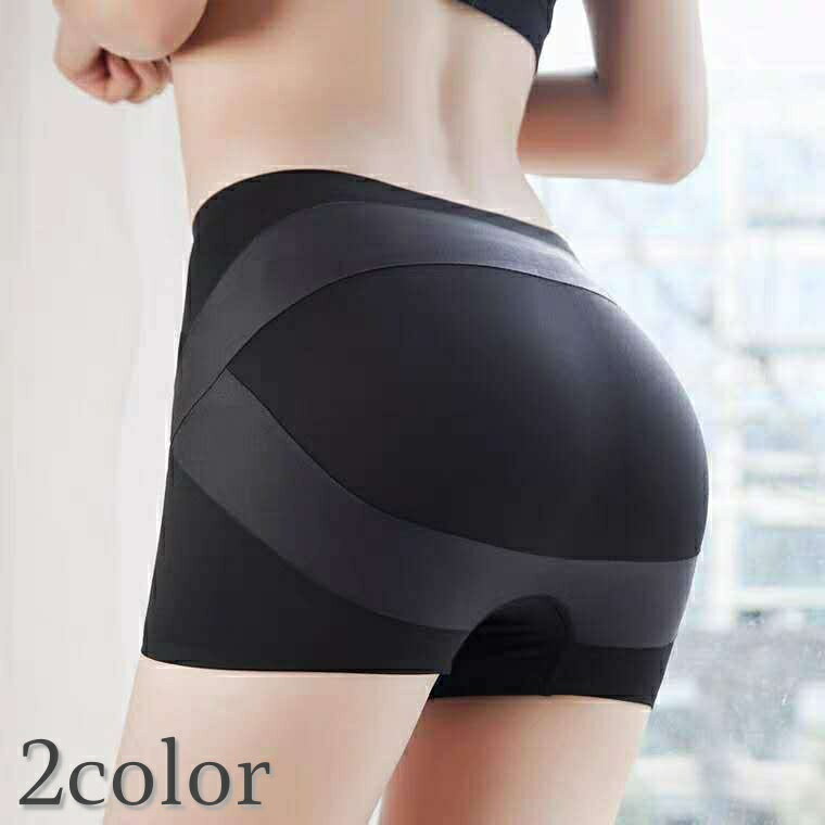 Girdle Shorts - ガードルショーツ レディース 女性 インナー 下着 ボクサーショーツ ボックスショーツ ガードル ハイウエスト ヒップアップ 引き締め 補正 股上深め 深ばき シンプル 無地 肌着 女性 婦人用