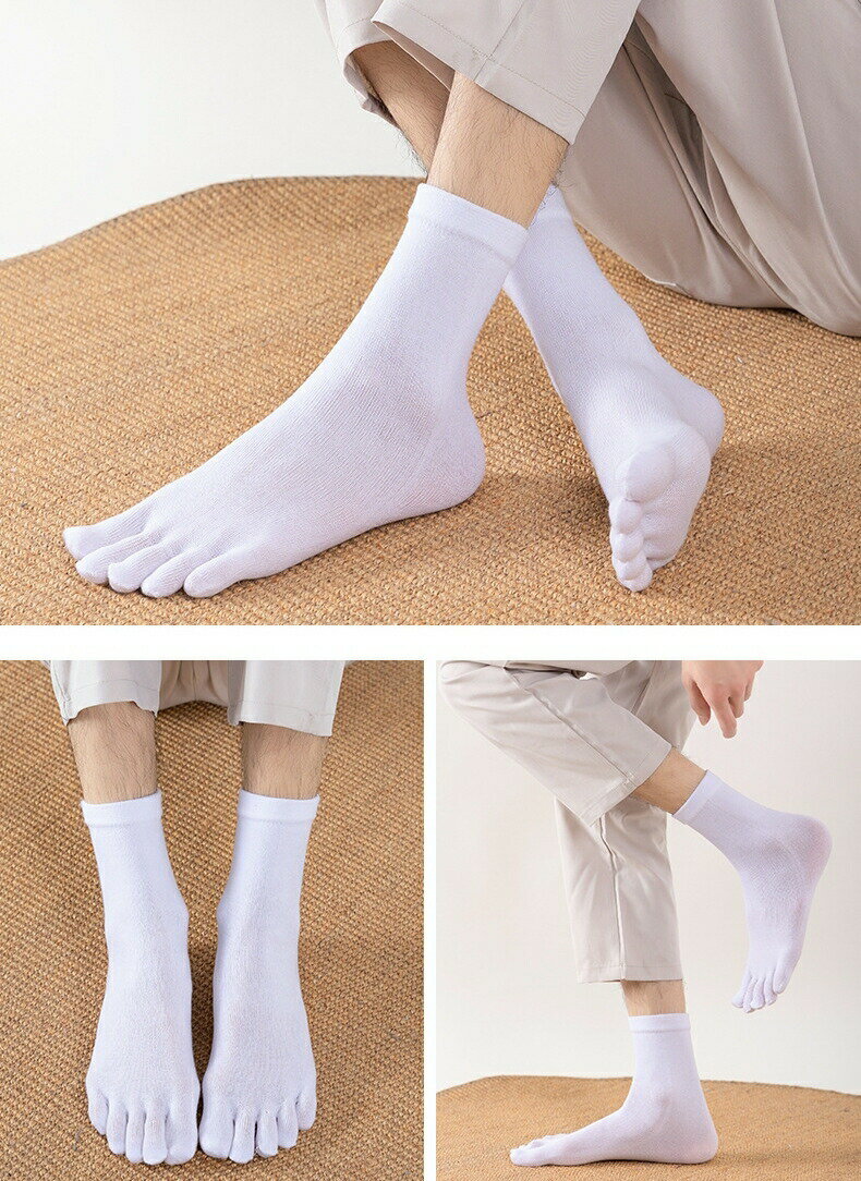 5本指ソックス 靴下 クルー丈 メンズ 男性 ...の紹介画像3