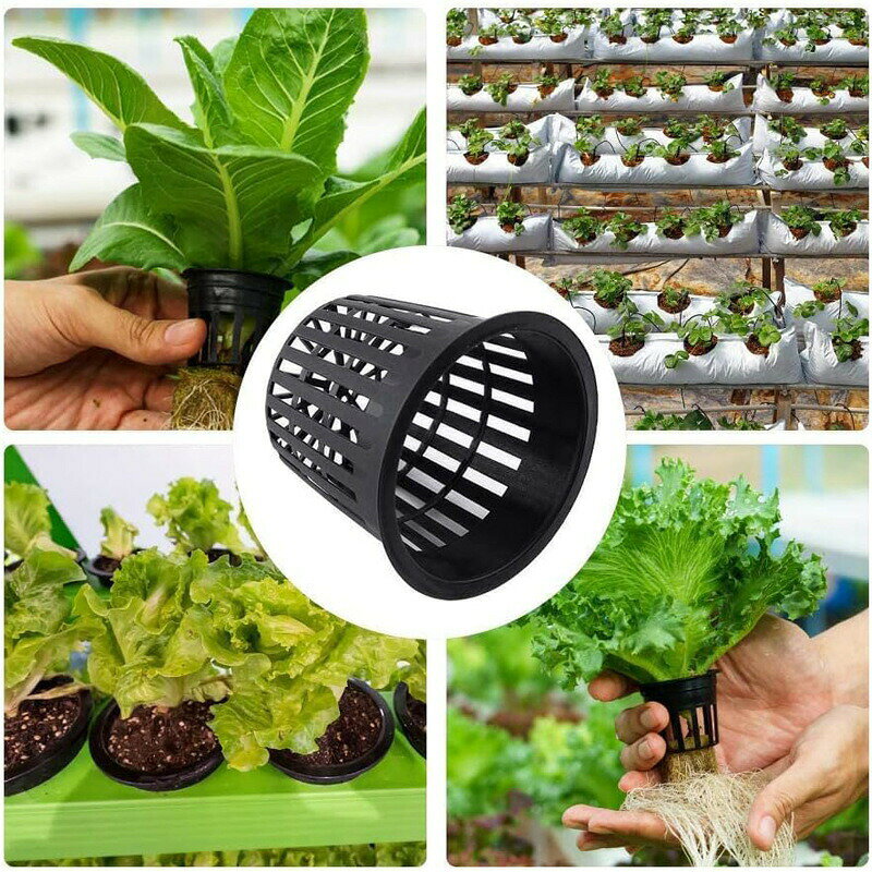 水耕栽培ポット 育苗ポット 20個セット 56mm 植木鉢 育苗 ガーデニング用品 メッシ...