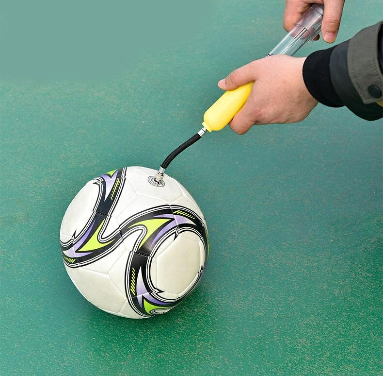 エアポンプ 空気入れ ボール用 手動 ハンドポンプ 小型 ダブルアクション 持ち運び...