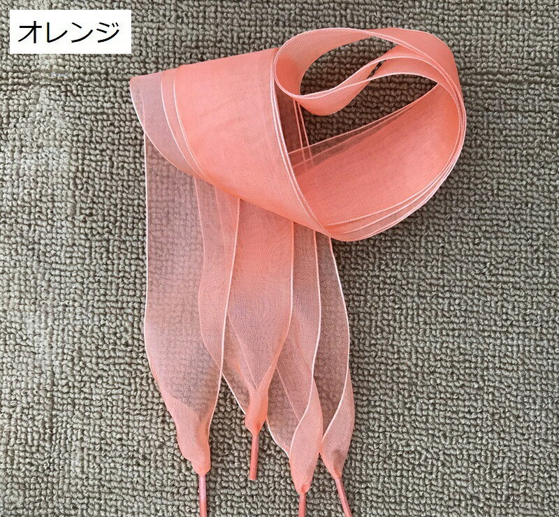 靴紐 靴ひも シューレース 2本セット リボン 幅広 靴アクセサリー シューアクセ 靴ケア用品 スニーカー 単色 無地 かわいい ふんわり ボリューム感 透け感 おしゃれ アレンジ ファッション小物 カラバリ豊富 赤 ピンク 緑 青 黒 黄 紫 橙 白 茶 2