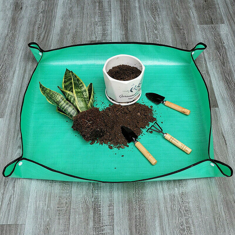 園芸シート 植え替えシート 32cm 50cm 正方形 寄せ植え ガーデニングマット トレイ...