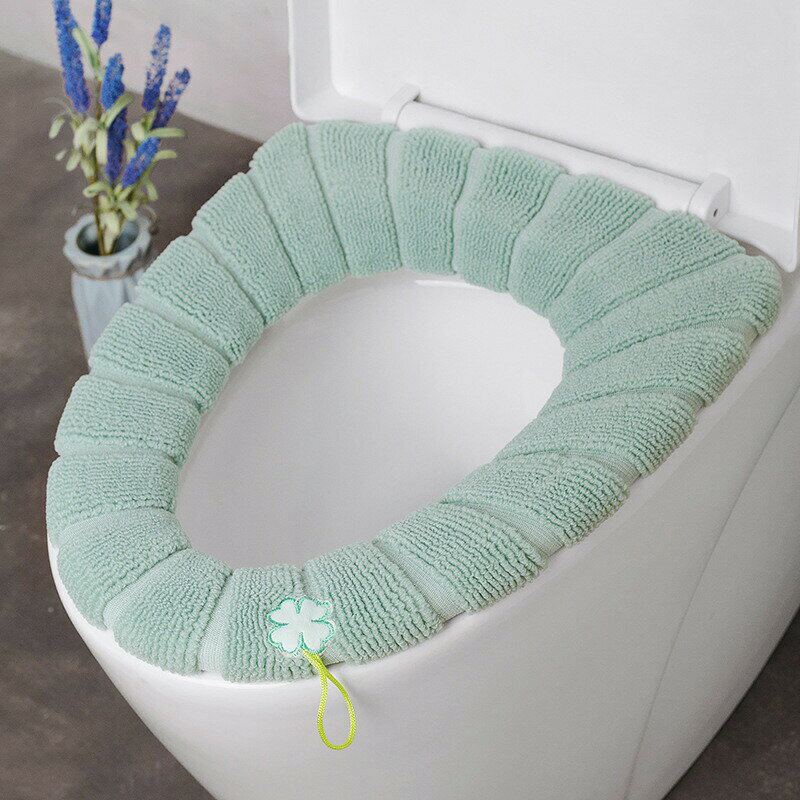 便座カバー トイレ用カバー O型 トイレ用品 ストラップ付き 持ち手 洗える 通気性 ...