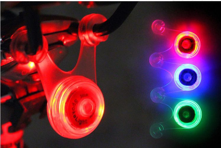 サイクルライト 自転車用ライト LED ぶら下げ式 シリコン テールランプ テールライト スポーク 点滅 点灯 夜間走行 キャンプ シンプル ロードバイク マウンテンバイク 自転車用アクセサリー 電池式 レッド 赤 ブルー 青 グリーン 緑 backyard-1-10390617 BACKYARD FAMILY バッグタウン サンプル画像2