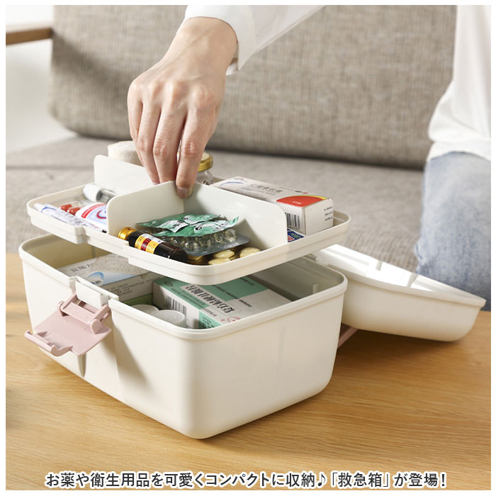 救急箱 通販 薬箱 クスリ くすり ファーストエイドボックス 薬ケース 薬入れ 収納 ボックス 道具箱 応急手当 応急処置 防災 backyard-1-10352644 BACKYARD FAMILY バッグタウン サンプル画像2