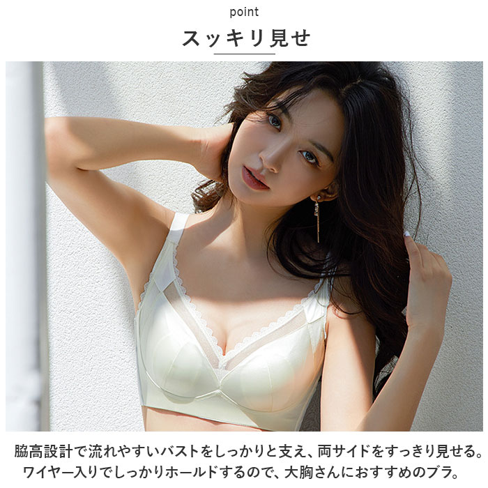 ブラジャー 大きいサイズ 好評 インナー ブラ 補正下着 下着 レース 薄い 通気性 大きな胸 小さく見える セクシー 快適 軽量 おしゃれ かわいい レディース backyard-1-10354971 BACKYARD FAMILY バッグタウン サンプル画像3