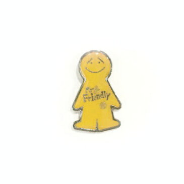 ピンバッジ おしゃれ 好評 ピンバッチ キャラクター 可愛い かわいい モチーフ カラフル ブローチ バッジ バッチ バッヂ ブローチピン 人形 Mr.Friendly ミスターフレンドリー FR.ピンバッチ-C