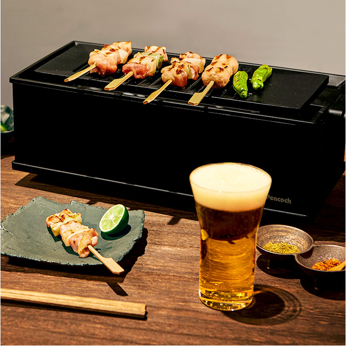 卓上 炉端焼き器 好評 卓上調理器 焼肉プレート 電気 焼肉ロースター ホットプレート グリルプレート 一人用 二人用 小型 コンロ ダイニング炉端 焼き鳥 焼き肉 海鮮焼き DINING 炉端 調理家電 Peacock ピーコック WLV-50 キッチン家電 backyard-1-10361187 BACKYARD FAMILY バッグタウン サンプル画像3