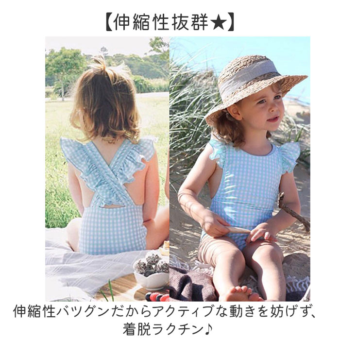 キッズ 水着 女の子 ワンピース 好評 キッズ水着 スイムウェア フリル水着 みずぎ ...