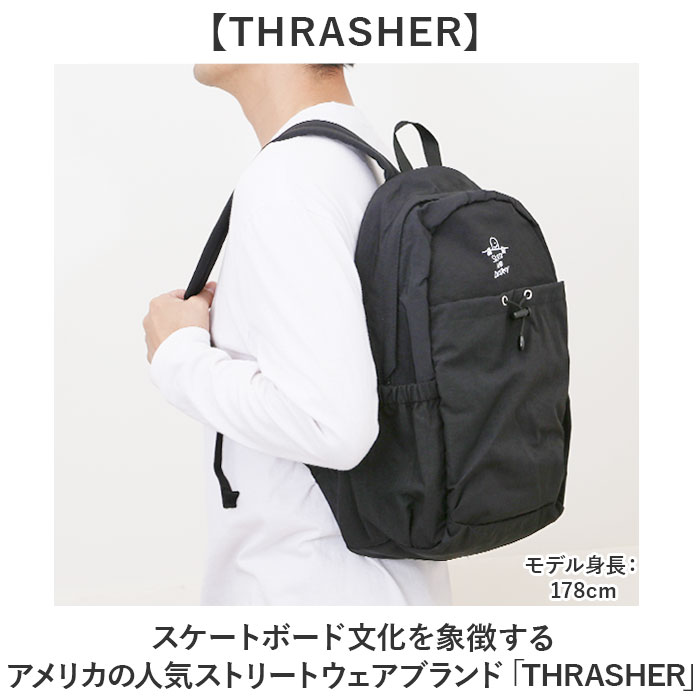 THRASHER ����å��㡼 ���å� THR-306 ��ɾ ���å����å� �ޡ������󥶥쥹 �Хå��ѥå� �ǥ��ѥå� ��� ��ǥ����� �֥��� A4 ������ �̳� �̶� ���� ����ץ� �⹻�� ����� �˻� ���� ι�� �����ȥɥ� ��󥺥Хå�