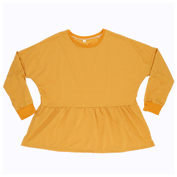 トレーナー レディース おしゃれ 好評 スウェット 大きいサイズ カットソー カジュアル 冬服 冬物 おしゃれ トップス 長袖 シンプル オーバーサイズ 秋 冬 ゆったり フリル ブラック ホワイト mサイズ lサイズ