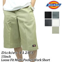 ディッキーズ 通販/正規品 ファッション パンクロック メンズ Short Multi-Pocket Loose Dickies ショートパンツ 41283 おすすめ 送料無料 ワーク系 全5色 Work Fit 15インチ ハーフパンツ