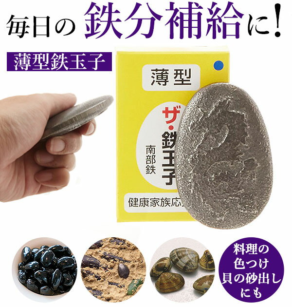 鉄玉子 南部鉄 転がらない 日本製 鉄分不足 黒豆 色つけ 煮物 鉄分補給 南部鉄玉子 4580144790433 ザ・..