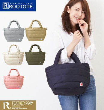 トートバッグ レディース 小さめ 好評 軽量 軽い ROOTOTE ルートート FEATHER ROO フェザールー 通勤 サブバッグ おしゃれ かわいい ミニトートバッグ ファスナー付き 大容量 コンパクト ルーポケット あったか ハンドウォーマー ダウン 羽毛 フェザー DELI デリ 秋冬