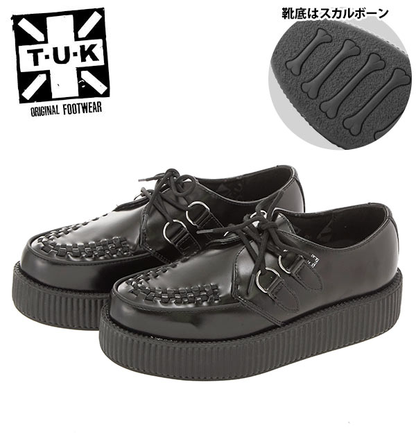 TUK ラバーソール 好評 パンクロック ブランド ロカビリー ロックンロール メンズ 厚底 おしゃ ...
