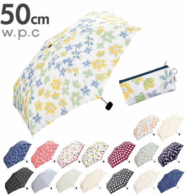 w.p.c 折りたたみ傘 ワールドパーティー 好評 WPC 50cm 6本骨 晴雨兼用 アンブレラ ミニ クラッチ 収納..