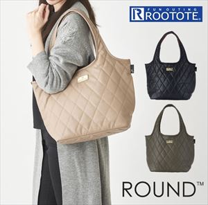 ルートート トートバッグ 好評 ROOTOTE レディース ブランド LT ラウンド PUキルティング-A 軽量 軽い 大きめ 大容量 通勤 通学 おしゃれ シンプル 上品 きれいめ 無地 キルティング 大人 かわいい 合皮 フェイクレザー カジュアル ナチュラル フォーマル ROUND