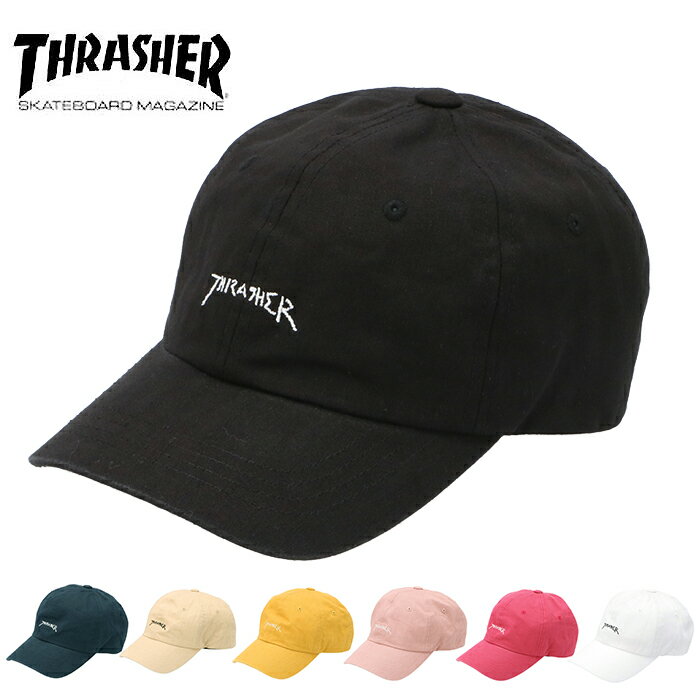 スラッシャー キャップ 好評 ブランド THRASHER メンズ レディース ローキャップ 浅め 無地 ロゴ 刺繍 ワンポイント GONZ LOGO 帽子 綿 ...