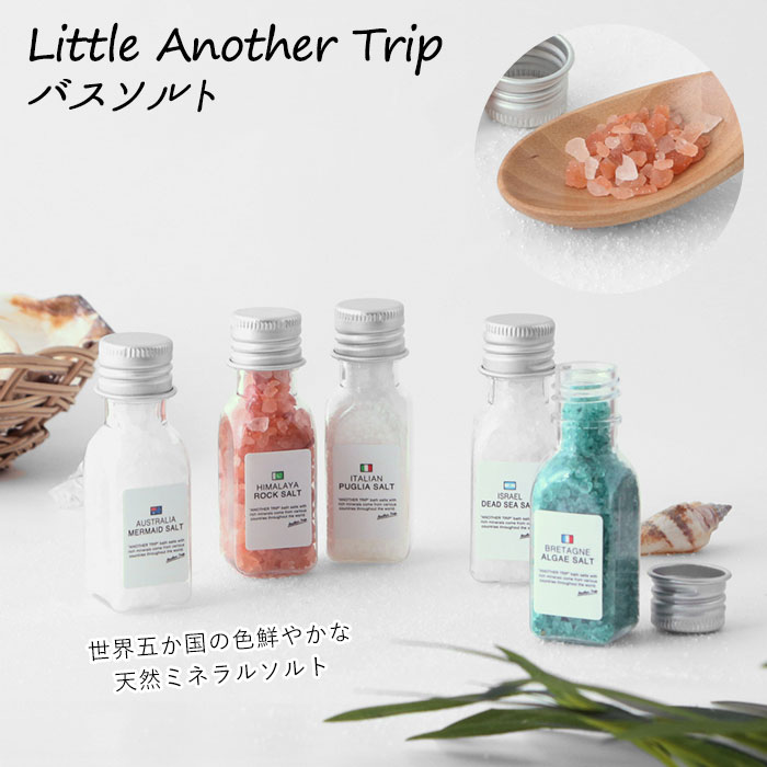 バスソルト ギフトセット 好評 おしゃれ リトルアナザートリップ かわいい プレゼント ギフト セット 贈り物 プチギフト ヒマラヤ 岩塩 シーソルト 死海 お風呂 引っ越し 挨拶 誕生日 記念日 出産祝い 内祝い 入浴剤のサムネイル